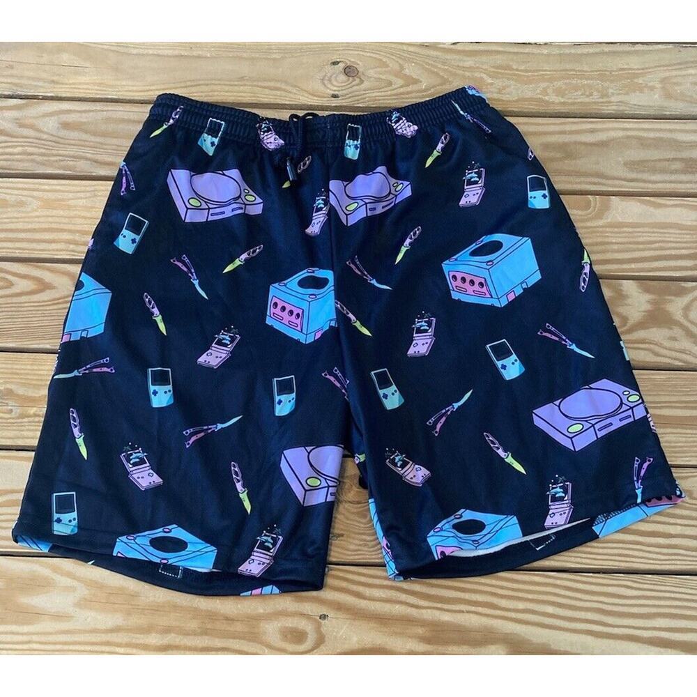 Vapor 95 Tech Gamer Print Basketball Shorts Size 32 Men’s Black